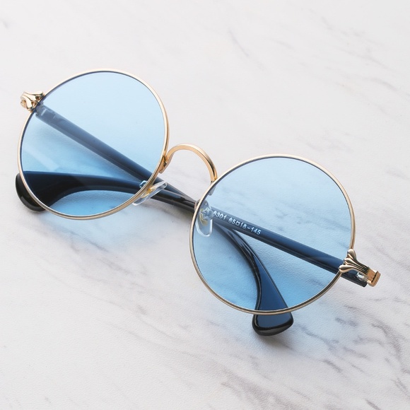 Pink Buddha Boutique Accessories - NWT Two Tone Frame Round Sunglasses